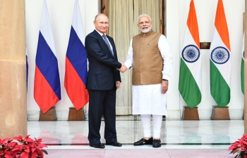 PM Narendra Modi awarded Order of St Andrew the Apostle - the highest state decoration of Russia - for exceptional services in promoting special and privileged strategic partnership between India and Russia.