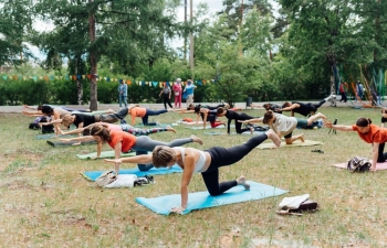 The 10th International Day of Yoga - Chita, Zabaikalsky Krai
