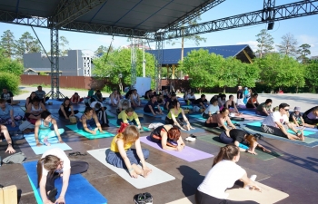 The 10th International Day of Yoga - Ulan-Ude, Republic of Buryatia